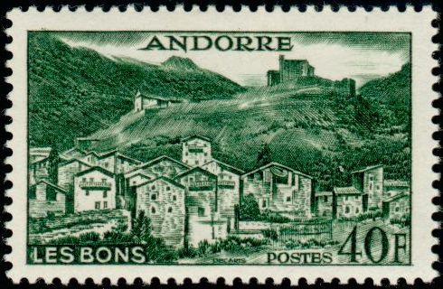Andorra_1955_Yvert_151-Scott_138