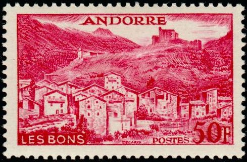 Andorra_1955_Yvert_152-Scott_139