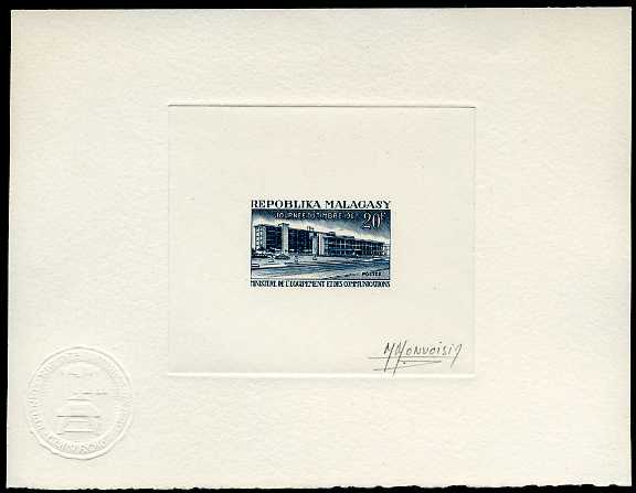 Madagascar_1967_Yvert_437-Scott_402_blue-grey_ab