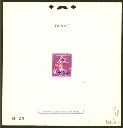 France_1927_Yvert_246c-Scott_B24_Semeuse_unadopted_red_+_black_overprint_lilac_518_101_412_N_22_typo_DP
