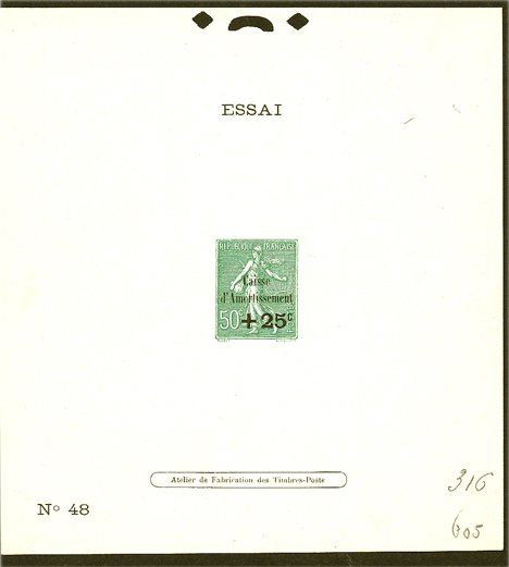 France_1927_Yvert_247a-Scott_B25_Semeuse_unadopted_black_overprint_green_316_605_N_48_typo_DP