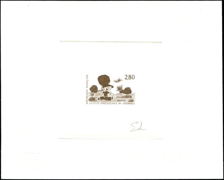 France_1994_Yvert_2877-Scott_dark-brown_in_TD