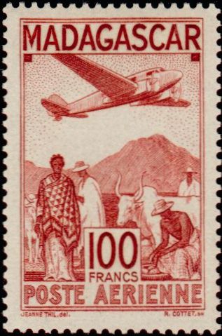 Madagascar_1944_Yvert_PA62-Scott_C26