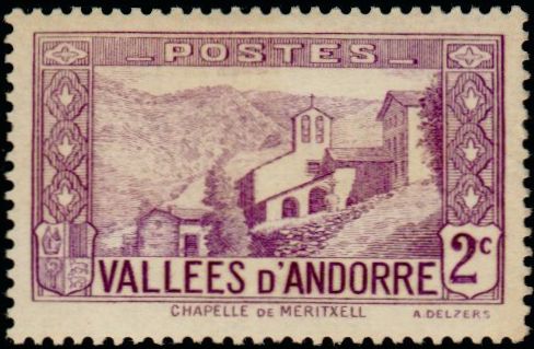 Andorra_1932_Yvert_25-Scott