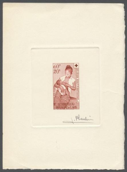 Laos_1958_Yvert_PA34-Scott_C34_red_ba