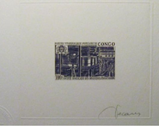 Congo_1973_Yvert_332-Scott_282_violet_detail