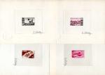Dahomey_1966_Yvert_242-43-44-45-Scott_222-25_different_colors