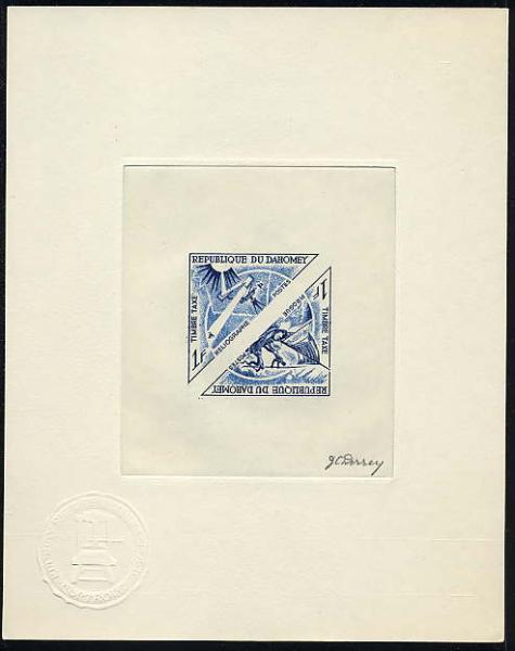 Dahomey_1967_Yvert_Taxe_37-38-Scott_J34-35_blue_a