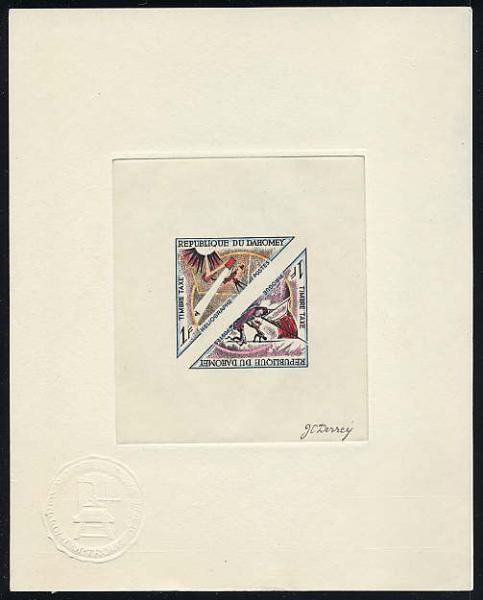 Dahomey_1967_Yvert_Taxe_37-38-Scott_J34-35_hand_multicolor_a