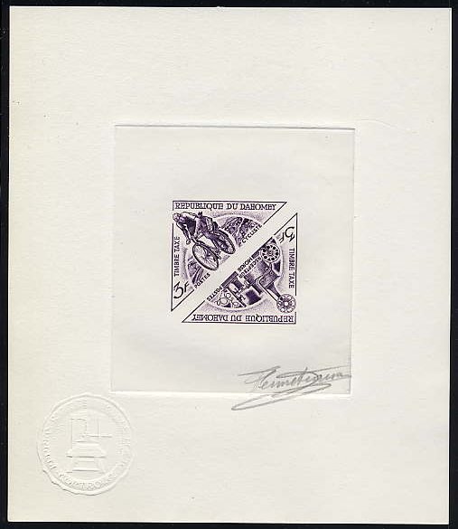 Dahomey_1967_Yvert_Taxe_39-40-Scott_J36-37_dark-violet_a