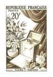 France_1951_Yvert_974a-Scott_715a_unadopted_20f_fleurs_et_parfums_Type_I_sepia_d_AP_detail