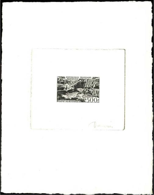 France_1949_Yvert_PA27a-Scott_C26a_unadopted_Marseille_500f_black_nb_AP