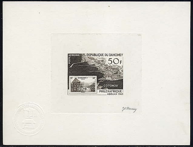 Dahomey_1969_Yvert_PA98-Scott_C94_black_a