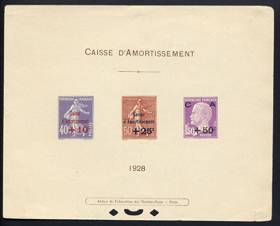 France_1928_Yvert_249-51-Scott_B28-30_typo_c