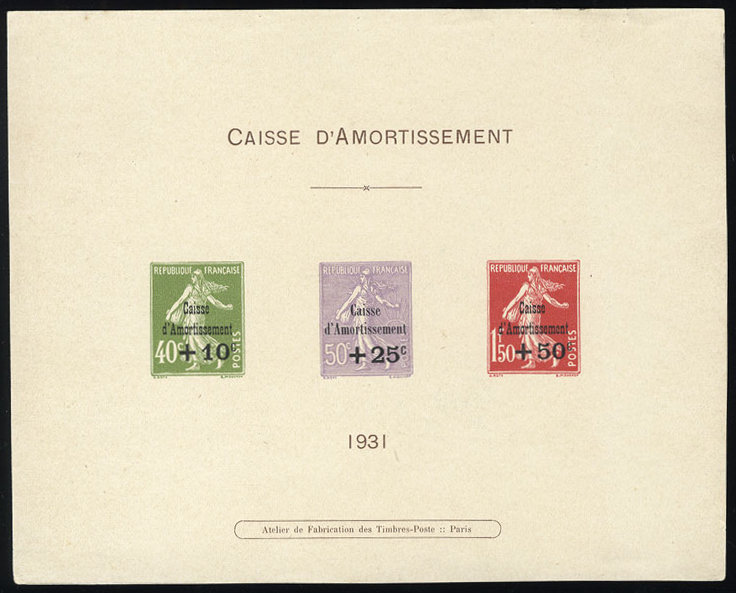 France_1931_Yvert_275-77-Scott_B39-41_typo_e