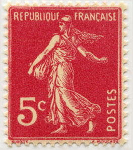 France_1933_Yvert_278B-Scott_279_typo
