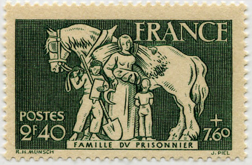 France_1943_Yvert_586-Scott_B160