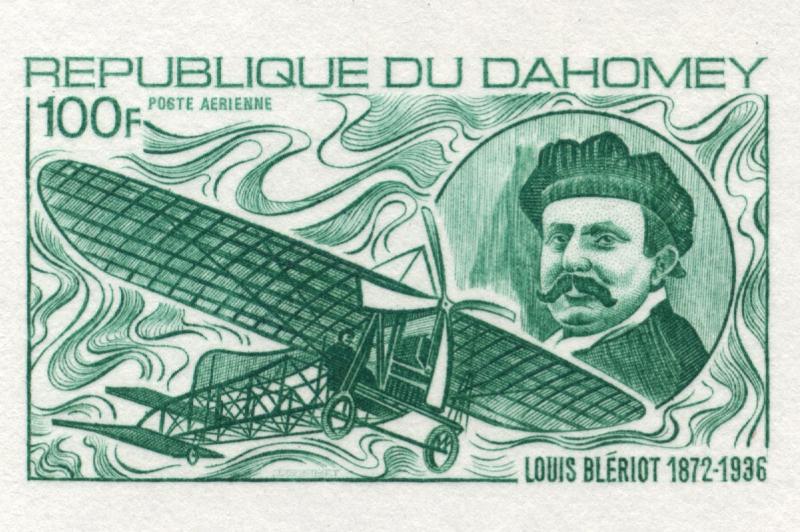 Dahomey_1972_Yvert_PA169-Scott_C166_green_aa_detail