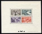 France_1949_Yvert_PA24-27-Scott_C23-26_gummed_perf