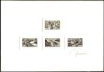 France_1949_Yvert_PA24-27-Scott_C23-26_large_size_BLACK_signed
