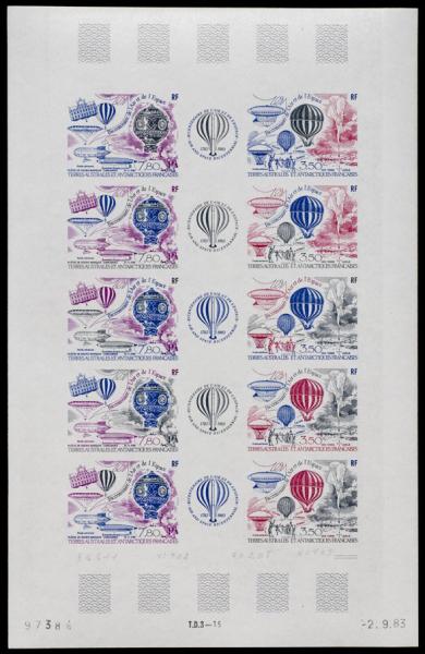 FSAT_1983_Yvert_PA83A-Scott_C82a_full_sheet