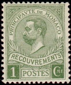 Monaco_1910_Yvert_Taxe_8-Scott_J8_typo