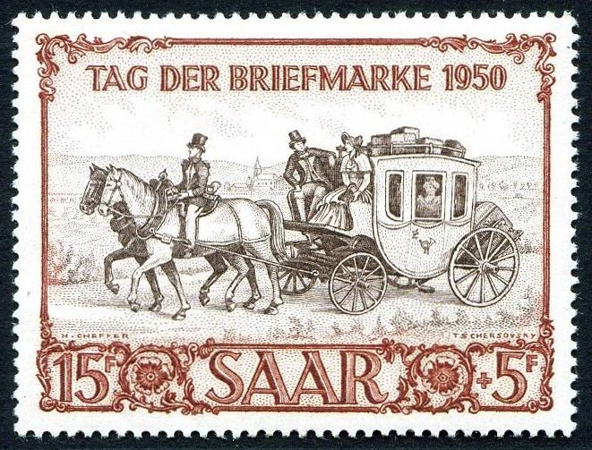 Saar_1950_Yvert_270-Scott_B76_a