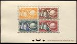 Monaco_1950_Yvert_332A_+_PA46-48-Scott_245A_+_C31-33_gummed_perf_a