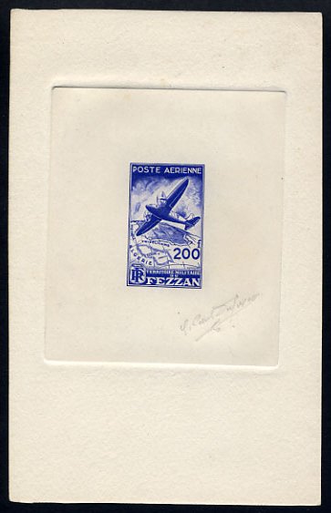 Fezzan_1948_Yvert_PA5-Scott_C5_blue-violet