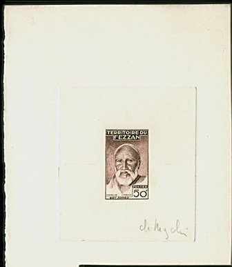 Fezzan_1951_Yvert_67-Scott_2N23_dark-brown