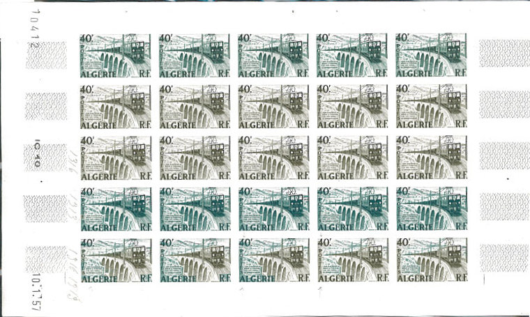 Algeria_1957_Yvert_340-Scott_283_full_sheet_n