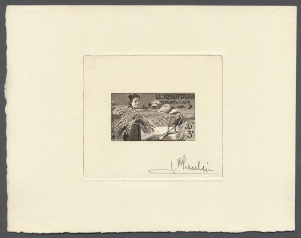 Laos_1957_Yvert_40-Scott_37_black_b