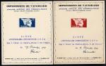 Saar_1948_Yvert_248-49-Scott_201-202_blue_+_brown-red_helio