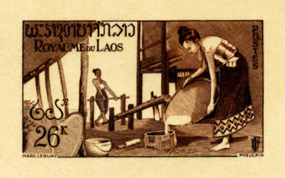 Laos_1957_Yvert_43-Scott_40_brown_aa_detail