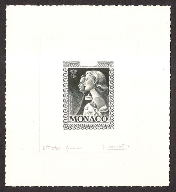 Monaco_1959_Yvert_PA72a-Scott_C55_unadopted_1000f_Grace_et_Rainier_III_gros_2eme_etat_dark-grey_ab_AP