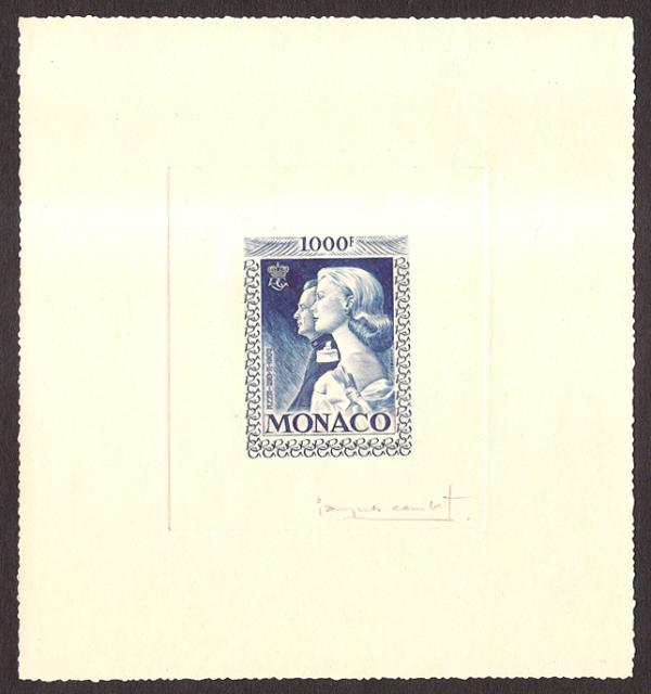 Monaco_1959_Yvert_PA72a-Scott_C55_unadopted_1000f_Grace_et_Rainier_III_gros_blue_c_AP_PM_Collection