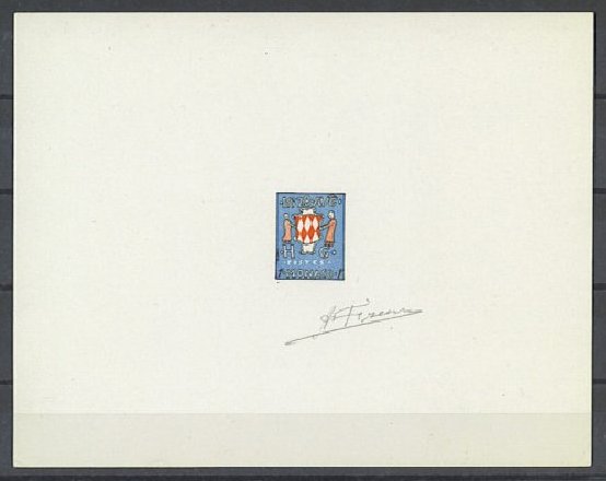 Monaco_1954_Yvert_408-Scott_315_multicolor_typo_b