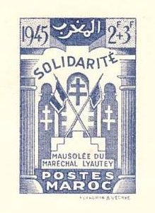 Morocco_1946_Yvert_239-Scott_blue-violet_detail