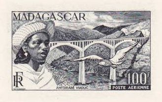 Madagascar_1954_Yvert_PA76-Scott_C59_black_f_detail