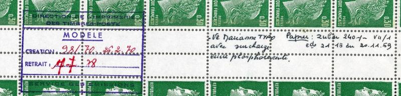 France_1969_Yvert_1611-Scott_typo_full_sheet_c_carnet_detail