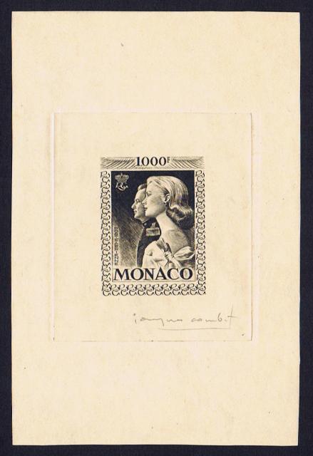 Monaco_1959_Yvert_PA72b-Scott_C55_unadopted_1000f_Grace_et_Rainier_III_maigre_black_db_AP