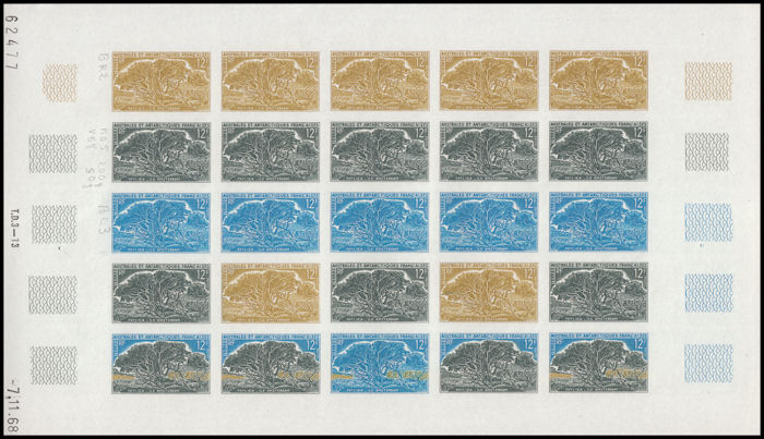 FSAT_1968_Yvert_29-Scott_27_full_sheet_d