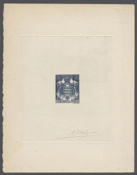 Monaco_1943_Yvert_250-Scott_150A_blue_ba