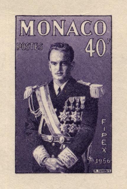 Monaco_1956_Yvert_450a-Scott_360_unadopted_Rainier_III_violet_aa_AP_detail