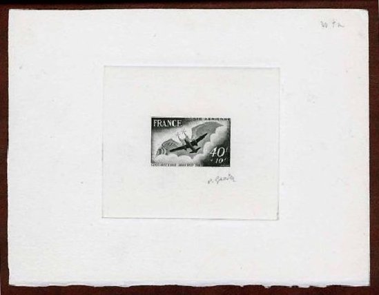 France_1948_Yvert_PA23-Scott_CB3_black_ca