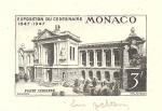 Monaco_1947_Yvert_PA24a-Scott_C18_unadopted_Oceanographic_Museum_black_cb_AP_detail