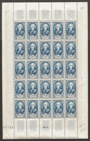 France_1949_Yvert_858-Scott_B243_full_sheet_b