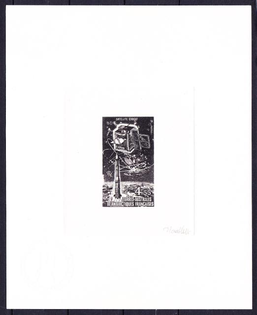 FSAT_1980_Yvert-Scott_unissued_4f55_unadopted_Satellite_Exosat_black_aa_AP