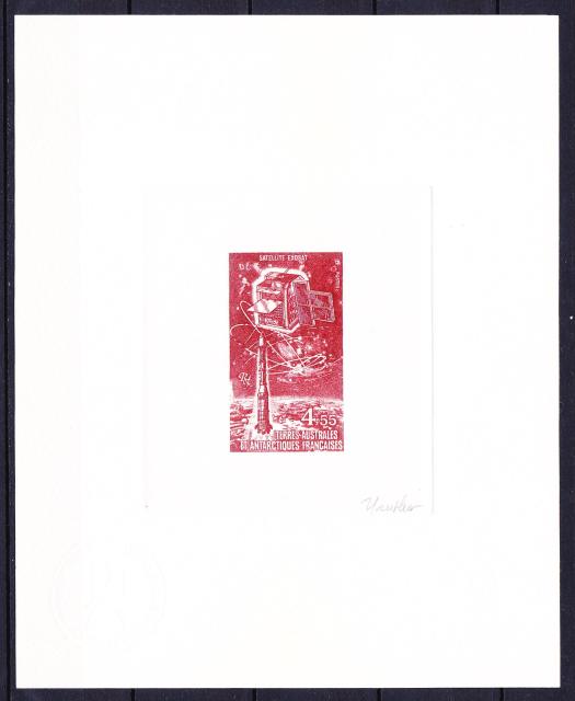 FSAT_1980_Yvert-Scott_unissued_4f55_unadopted_Satellite_Exosat_red_aa_AP