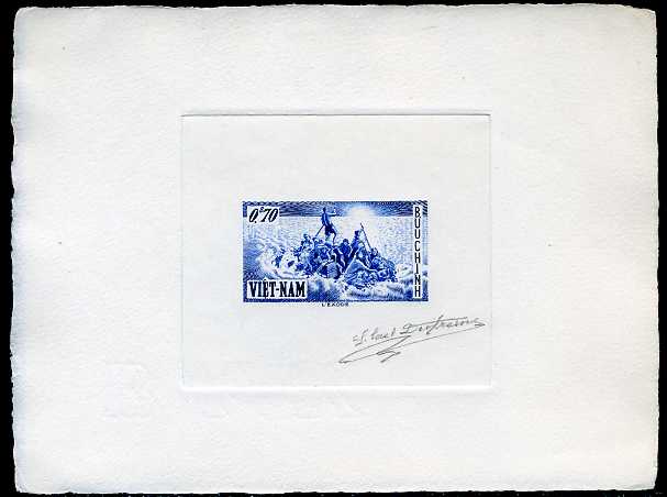 Sud_Vietnam_1955_Yvert_32a-Scott_30_unadopted_Exodus_with_inscription_blue_c_AP
